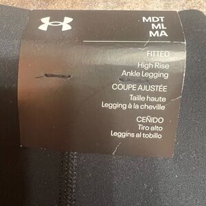 Under Armour Black High Rise Ankle Leggings